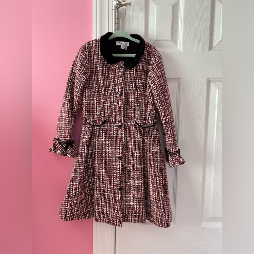 Tweed Dress Perfect for Christmas! Size 6x 
Very warm . In great condition!